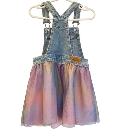 Jordache Denim Tutu Overalls sz 5T Skirted Denim Coveralls - Picture 4 of 7
